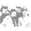 Vymalujsisam.sk Bodkovanie - The Beatles Farba: Čierna, Veľkosť: 30x40cm, Rám: Bez rámu, iba zrolované plátno