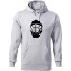 Florbal maska - Mikina pánska Cape s kapucňou - L ( Svetlosivý melír )