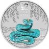 The Perth Mint strieborná minca minca Lunar Series III Year of Snake 2025 Kolorovaná 1 Oz