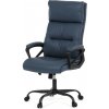 Nábytek PEGAS s.r.o. Kancelářské křeslo, houpací mechanismus, modrá ekokůže, KA-Y346 BLUE