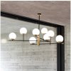 Ideal Lux | Ideal Lux - Luster na tyči GOURMET 9xE14/28W/230V pr. 131,5 cm zlatá | ID289489