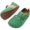 Pegres Barefoot papučky vlnené BF05U zelené