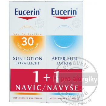 Eucerin Sun extra lahké mlieko na opaľovanie SPF30 150 ml