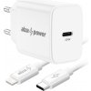 AlzaPower Compact A520 20W Biela + Core Lightning MFi 1 m biely APW-CCA110-CBMFI9411W