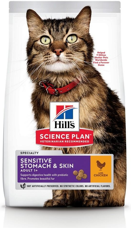 Hill\'s Feline Adult Sensitive Stomomach & Skin Chicken 300 g
