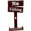 Ceduľka No Fishing - dekorácia do akvária