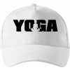 Yoga nápis - Šiltovka so zahnutým šiltom a mosaznou sponou - Univerzálna veľkosť ( Biela )