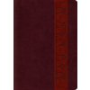 ESV Study Bible, Large Print (Trutone, Mahogany, Trellis Design, Indexed) ()