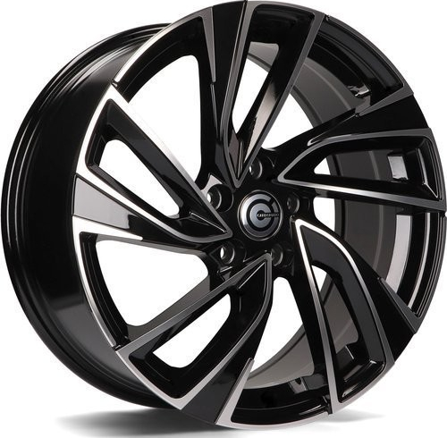 Carbonado Monaco 7,5x17 5x112 ET42 black front polished