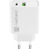 Universální nabíječka Natec RIBERA 20W 1X USB-A + 1X USB-C, bílá NUC-2061