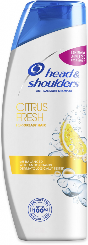 Head & Shoulders Citrus Fresh šampón proti lupům pro mastné vlasy 250 ml