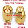 RF SMA male to RP SMA female redukce