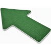 Podlahové značenie tvar šípka 100mm x 150mm zelená(sada 10 ks)