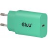 Club3D Nabíjačka USB-C Power Delivery 15V/2A, 2-pack, zelená (CAC-3024)