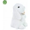 Rappa Plyšový králik biely stojaci 18 cm ECO-FRIENDLY