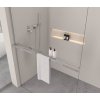 Erga Paris, polička/držiak na uteráky pre sprchovú zástenu (max. 140cm), chrómová, ERG-V02-PARIS-SHELF-CR