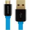 Kábel AVACOM MIC-40B USB - Micro USB, 40cm, modrá -DCUS-MIC-40B