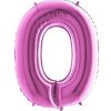 Nafukovací balónik písmeno O ružové 102 cm - Grabo