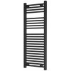 KÚPEĽŇOVÝ RADIÁTOR ČIERNY REBRÍKOVÝ 120x45 cm RADIÁTOR MODERNÝ BERGEN