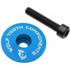 Wolf Tooth Krytka Ultralight Stem Cap Flat Modrá