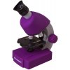 Detský mikroskop Bresser Junior 40x-640x, fialový