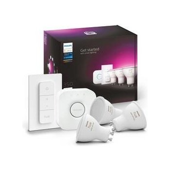 Philips Hue White and Color Ambience žiarovky GU10 5.7W 3-set + HUE Bridge BlueTooth