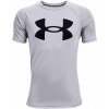 Chlapčenské tričko Under Armour, TECH BIG LOGO SS sivá,čierna, XS