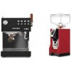 Ascaso Steel DUO PID PLUS, Black&Wood + Eureka Mignon Perfetto, CR ferrari red