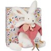 Doudou et Compagnie Paris plyšový zajačik s muchláčikom 25 cm staroružová