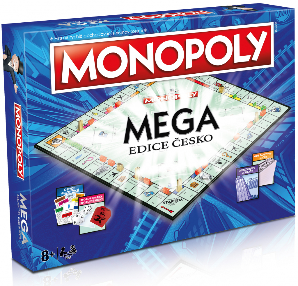 Winning Moves Monopoly Meg edícia Česko