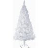 Tectake 402821 Umelý vianočný stromček biely s kovovým stojanom 180 cm