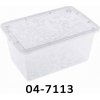 Úložný box JASMIN 13 L - transparentný - BRANQ 04-7113-TR