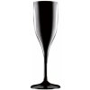 Santex Poháre na šampanské - čierne