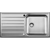 Jednokomorový drez Blanco LIVIT XL, oceľ, sivý