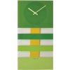 Dizajnové nástenné kyvadlové hodiny 2855gn Nextime Bold Stripes 38x19cm (8717713010555)