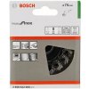 BOSCH Črepníková kefa, vrkôčiková, 75, nerezová oceľ 75 mm, 0,5 mm, M14 2608622060