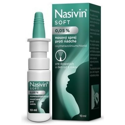 Nasivin Soft 0,05 % proti nádche 10 ml