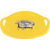BABY MIX Sánkovací tanier 60 cm Snowflake MUSIC žltý 60x8 žltá