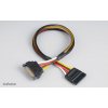 AKASA Predlžovací napájací SATA 15pin kábel - 30 cm AK-CBPW04-30