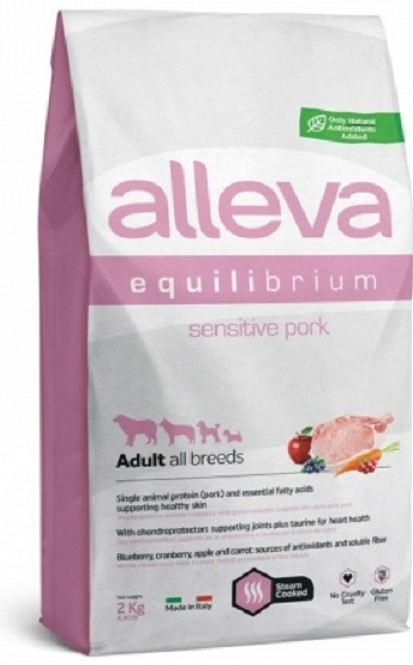 Alleva Equilibrium Sensitive Adult All Breeds Pork 2 kg