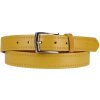 NovaKabelka.sk Cintura Stelle (2,9 cm) žltá dámsky kožený opasok čierna