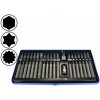 Kombi sada bity 10 mm, Inbus, Torx, XZN, adaptér 3/8