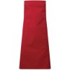 Premier Workwear Gastro zástera telo PR190 Red Pantone 201C 70x86 cm