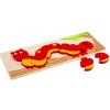 Bigjigs Toys počítacie puzzle Húsenica