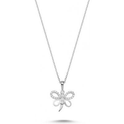 Olivie Strieborný náhrdelník motýľ 5554