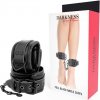 Darkness Leather Wrist Ankle Restraints Black - Putá Na Nohy