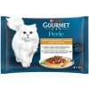 Gourmet Perle Gravy Delight kapsičky pre mačky losos, tuniak v omáčke 4 × 85 g