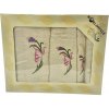 TiaHome balenie 3 ks osušky 70 x 140cm 50 x 100cm 30 x 50 cm krémové