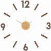 Nalepovacie nástenné hodiny, MPM 3771.50, hnedé, 60cm
