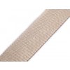Hladký obojstranný popruh s leskom šírka 38 mm - 1 m 2 béžová svetlá
